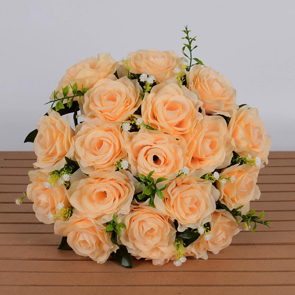 

18 Heads Real Happy Flower 10 Colors Mini Valentine s Day Flowers Photography Photo Gift Rose Flowers Decorative Home Decorative