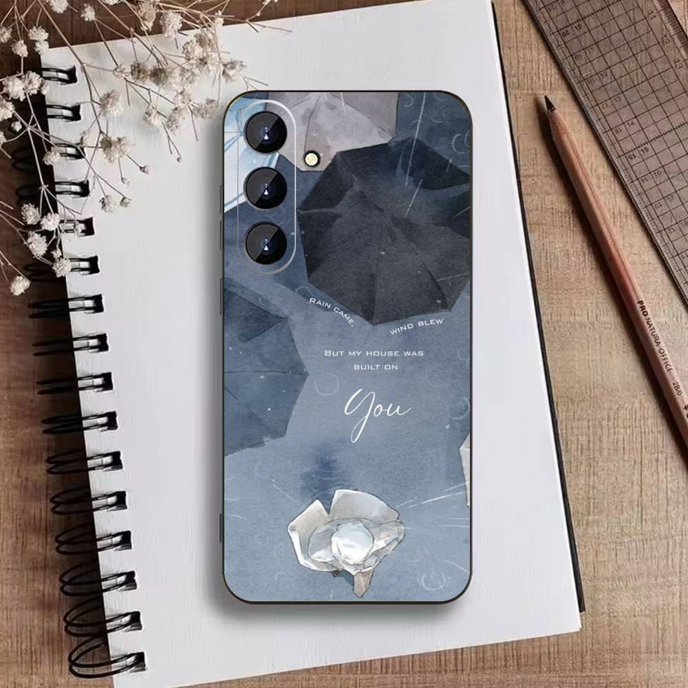 

M-Jesus Bible Verse Phone Case For Samsung Galaxy A73,A21s,A22,A31,A52,A53,A71,A41Soft Black Shell Samsung a31