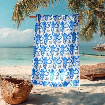 Monkey Fashion Beach Towel: Ideal for Summer Adventures Soft, Absorbent and Quick Drying Suitable for Swimming and Bathing
