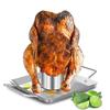 Outdoor Barbecue Stainless Steel Barbecue Tool Moveable Beer Roasted Chicken Casserole Stainless Steel Beer Can Roast