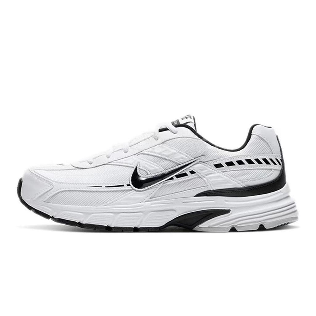 Nike Initiator Cushioning Abrasion Resistant Breathable Low Top Casual City Commuting Running Shoes Men's Black White 394055-100(Team79-ZeroS-BOX)