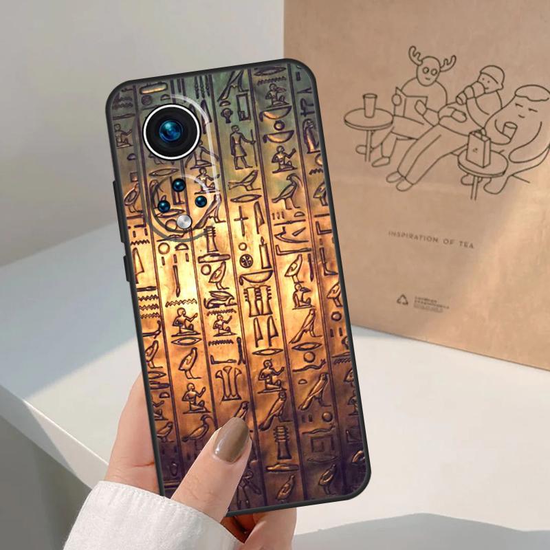 Egyptian Hieroglyphics Symbols For Honor Magic 8 7 6 5 Pro Case For Honor X9d X9c X9b X9a X8c X8b Win 200 400 50 70 90 Lite