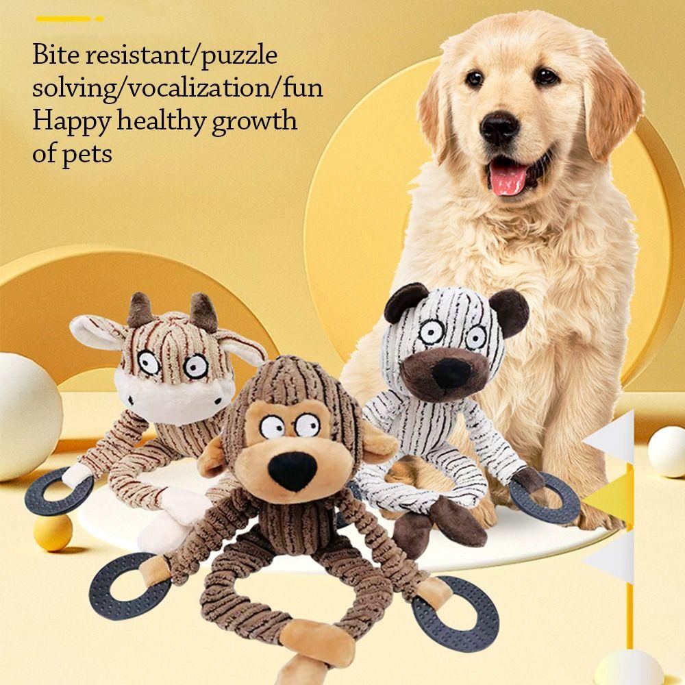 25cm Fun Sounding Doll Dogs Toy Tooth Cleaning Cute Pet Companion Toy Soft Interactive Cats Toy