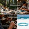 Noter Handmade Blue Bowlite Lava Obsidian Sustainable Stone Bracelet Men Women Couple Best Choice Perfect Gift Idea Beaded Joias