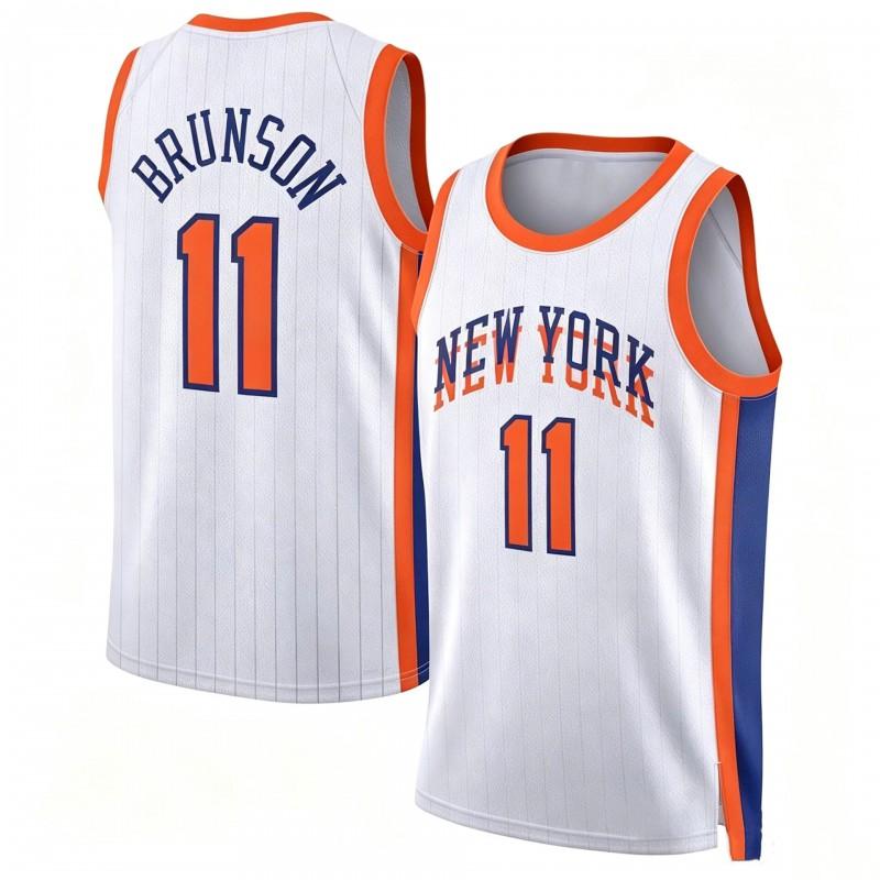 Mens NBA Basketball Jersey Sleeveless Custom11 Brunson 33 Ewing 32 25 Bridges Team Fan Apparel