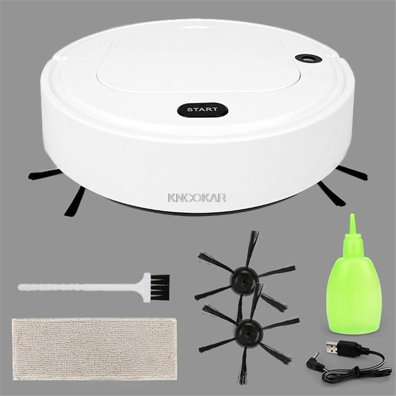 

Home Robot Vacuum Cleaner 3 in 1 Spray Sweeping Robot Cleaning Machine USB Charging Vacuum Cleaners Mopping Robot білий
