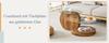 Modern Minimalist Tempered Glass Coffee Table, Multi-Layer Design, High-Quality MDF Material, with Natural Wood Texture Stickers
