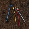 Outdoor Canopy Tent Ground Nails Hexagonal Ground Nails Hexagonal Aluminum Alloy Lengthened Bold Question Mark Ground