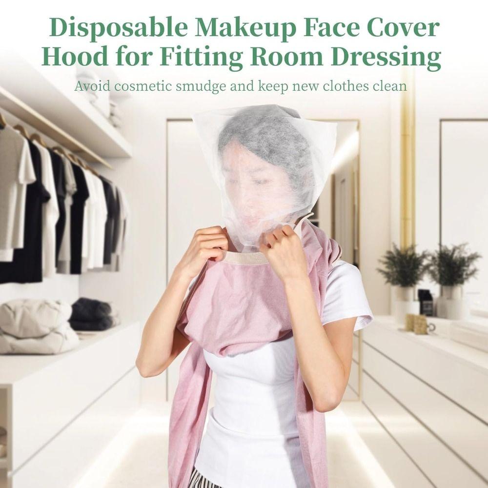 Non Woven Fabric Makeup Hood Disposable Beauty Makeup Protective Hoods Face Makeup Protector Hood