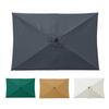 2x3m Rectangular Patio Umbrella Cloth Replacement Canopy Summer UV Protection Cantilever Parasol Top For Outdoor Deck Backyard