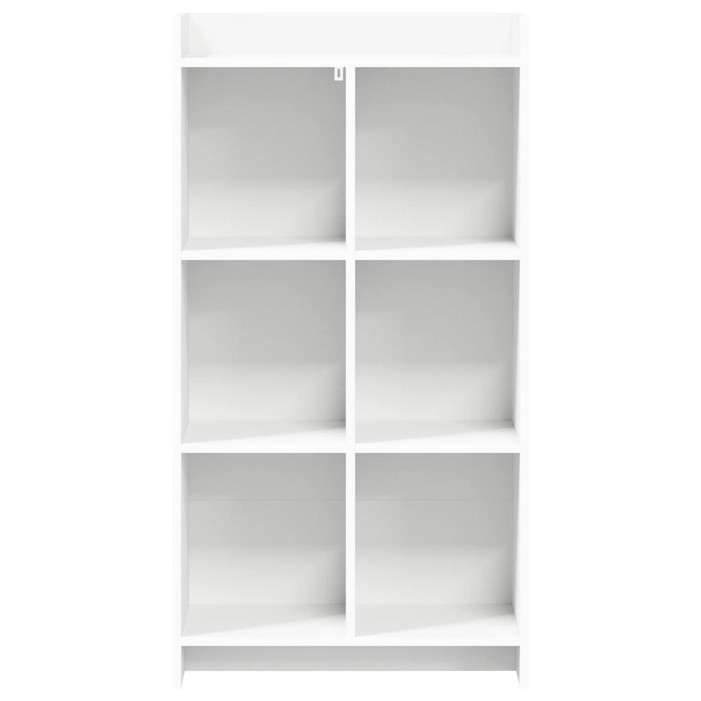 Bookshelf White 59 x 30 x 111 cm Engineered Wood