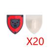 Medieval Military Castle Knight Accessories Building Block Roman Figure Soldier Crusader Viking Shield Armor Eagle Brick Toy S01