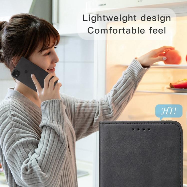 For Xiaomi Redmi 9C NFC Magnetic Closure Leather Phone Case
