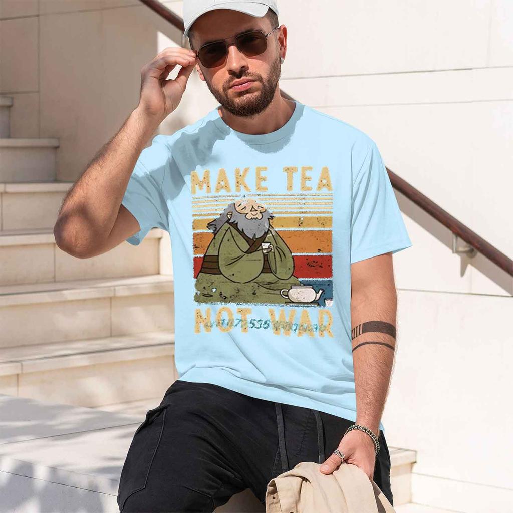 Unisex Tshirt Iroh Make Tea Not War Funny Graphic Print Summer Fashion Unisexs Shirt Casual Wear 2026 New Model