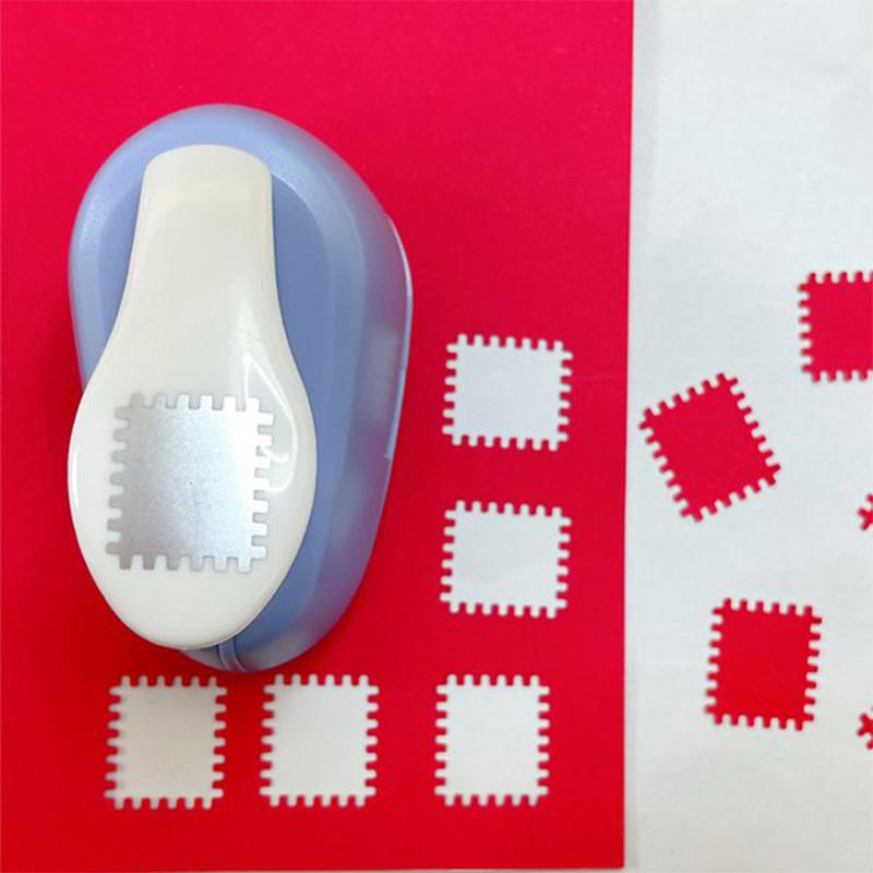 Stamp Border Diy Hole Puncher Stamp Shape Craft Punch Embossing Machine Round Hole Punch Toothed Puncher Embosser