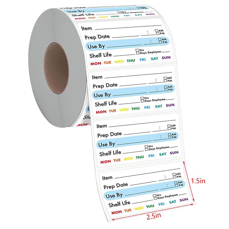 [CL]300Pcs/Roll Kitchen Date Food Sticker Label Sticker Snacks Candy Storage Expiration Date Label Self-Adhesive Sticker[CL]