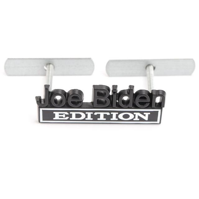 1Pc 3D Metal Joe Biden Edition Logo Car Front Grille Badge Side Fender Rear Trunk Emblem Sticker Decal