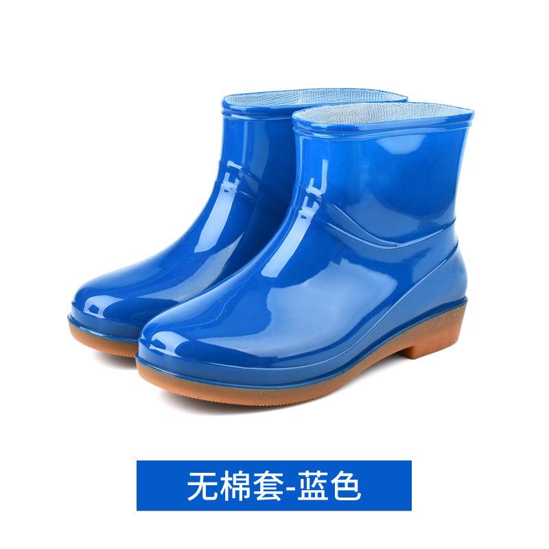 Rain boots, low non-slip kitchen rain boots, short water boots, cow tendon soles, wear-resistant adult water shoes