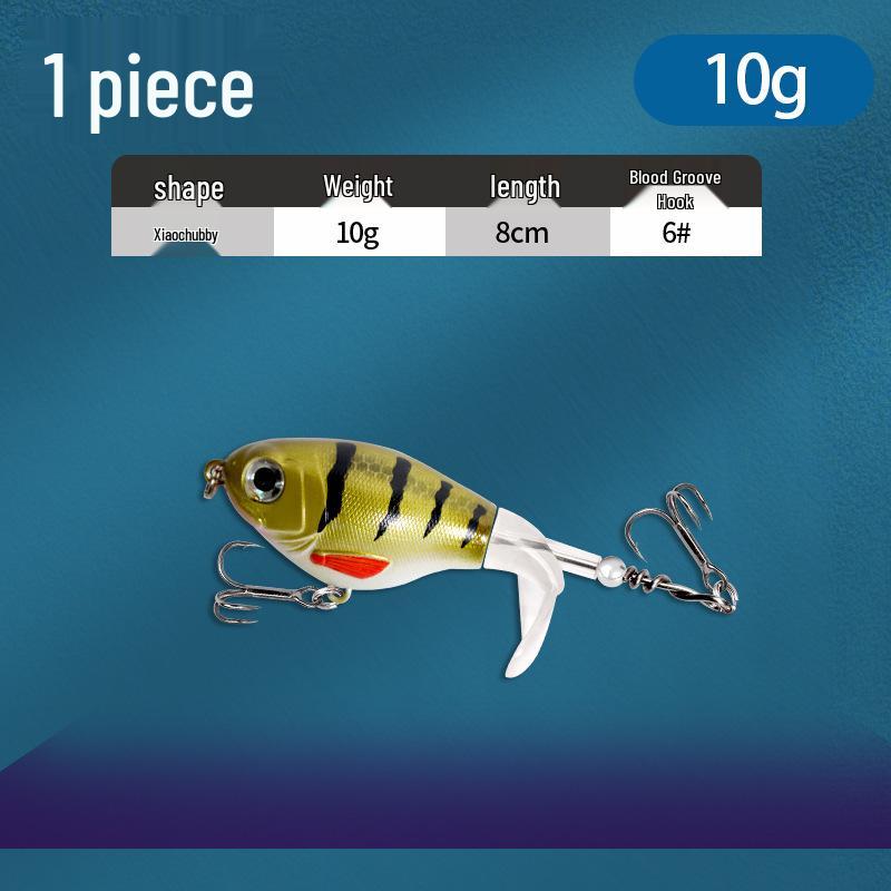 Floating Surface Tractor Lure for Freshwater Fish: Mandarin, Bass, Black Carp - Remote Casting Artificial Bait