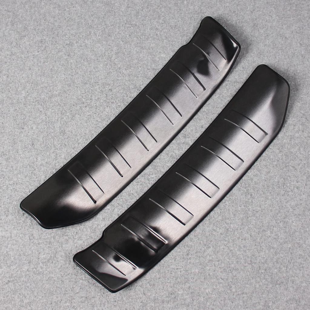 RUIQ Stainless Steel Interior Luggage Kicking Plate Rear Inner Scuff Guard Protective Designed Exclusively for Nissan Kicks Plate/Scuff Back, Cover,