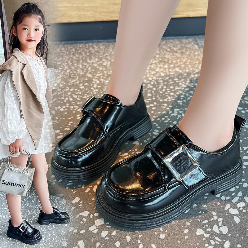 New Spring and Autumn Girls' College Style Retro Princess Shoes Children's Versatile Trendy Comfortable Soft-soled Leather Shoes