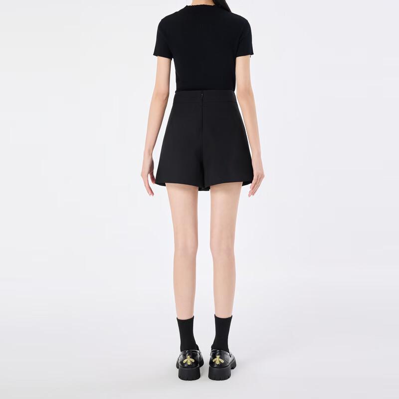 Women's Stylish High-Waist A-Line Commuter Shorts