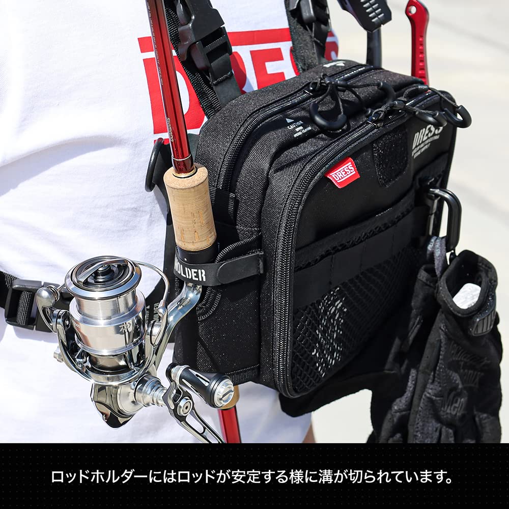 Tactical Chest Fishing Light Game Rod Pliers Large Capacity [DRESS] Bag, Bag, Backpack, Fishing, Ajing, Eging, Holder, Holder,