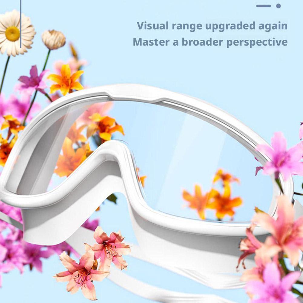 Swimming Goggles Big Frame Swimming Goggles Big Frame HD Wide View Anti-Fog UV Protection Swimming Goggles for Adults No Leaking
