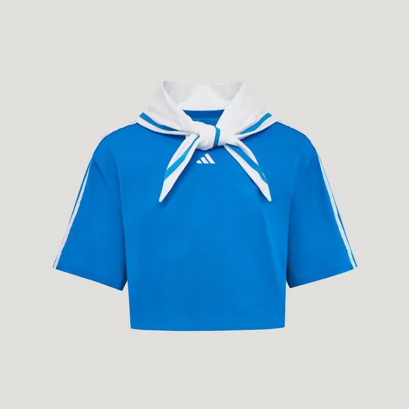 Adidas Women's 3-Stripe Sailor Collar T-Shirt