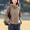 Korean Style High-End Special Edition Trendy Oversized Hooded Short Jacket Women Spring/Autumn Waterproof Coat