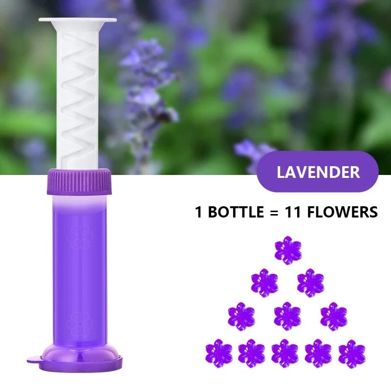 Flower Toilet Cleaner Gel Syringe Aromatic Drainage Toilet Cleaner Air Freshener Deodorizing Household Bathroom Tools