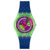 Neon Series Quartz Movement 30 Meters Waterproof Women's Watch Swiss Watch 34mm Purple Dial Biosource Material Case Silicone Strap SO28G704