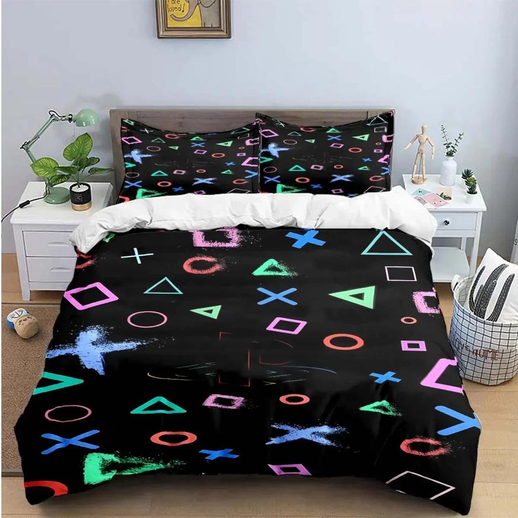 Gamer Controller Druck Bettwäschesets Exquisites Bettzubehör Set Bettbezug Bettdecke Set Bettwäscheset Luxus Geburtstagsgeschenk