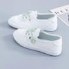 2025 Women's Lightweight White Mesh Casual Flat Shoes - Korean Style, Breathable, Summer All-Match Design.