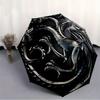 1pc Game of Thrones House Targaryen Windproof Automatic Cute Windproof Umbrella, Lightweight for Women/Men, Perfect Christmas Gift a0811199