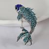 Brosche für Damen, Fischform, Strass-Dekor, rutschfest, verschleißfest, für Anzug, Mantel, Kragen, Hut, Schal, Dekoration, Kleidungsnadel, Abschlussball, Party, Kleidungsstück, Schmuck