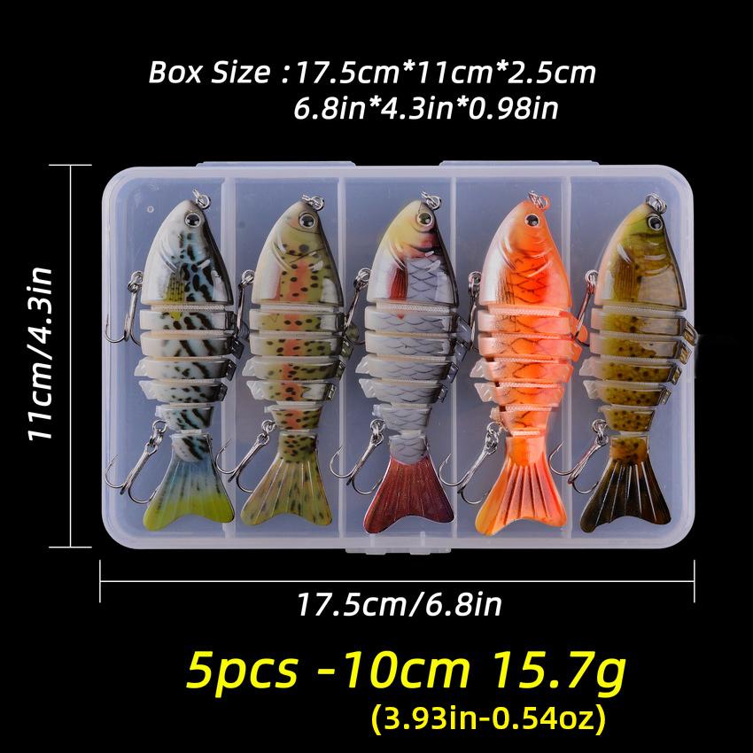 

5Pcs Sinking Wobbler Set Crankbaits Fishing Kit Artificial Bait Hard Lure Swimbait Pike Wobblers For Bass Fishing Tackle Quality