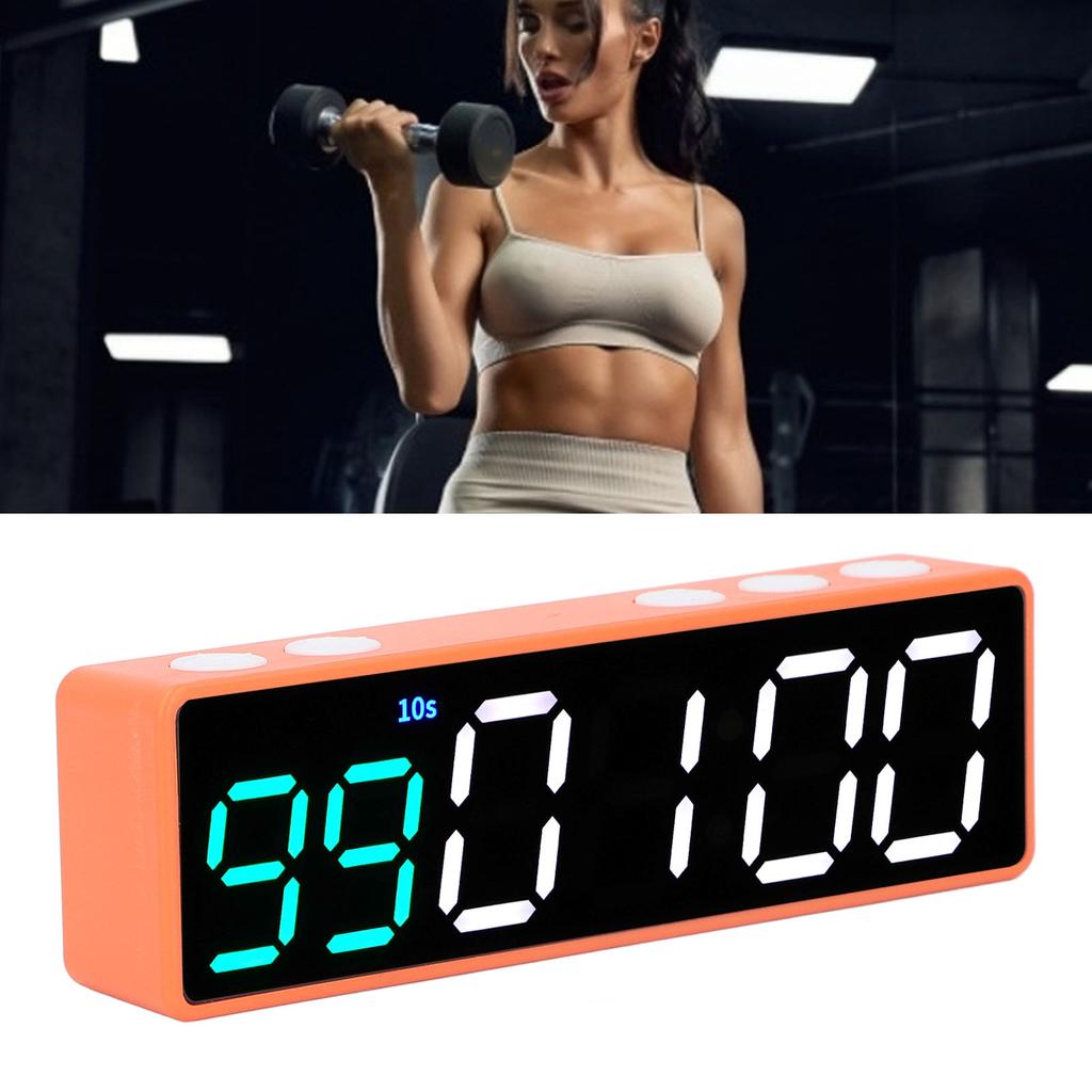 Fitness Timer Uhr Große LED Digital Anti Display Workout Intervall Timer für Zuhause Garage Schule
