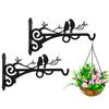 Bird Pattern Plant Bracket Metal Plant Hook Hanging Basket Hanging Basket Hooks  Indoor Outdoor