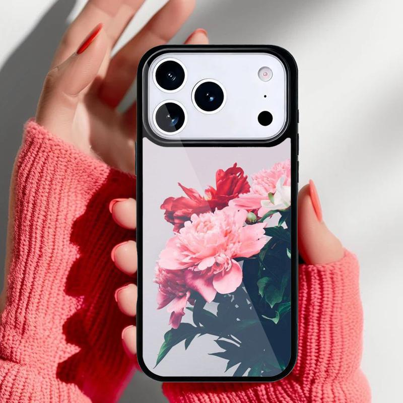 Peony Sunflowe Rose Daisy Plants Flower Phone Case for iPhone 17 Air 16e 15 14 13 Pro Max Back Cover for 12 11 Pro Coque