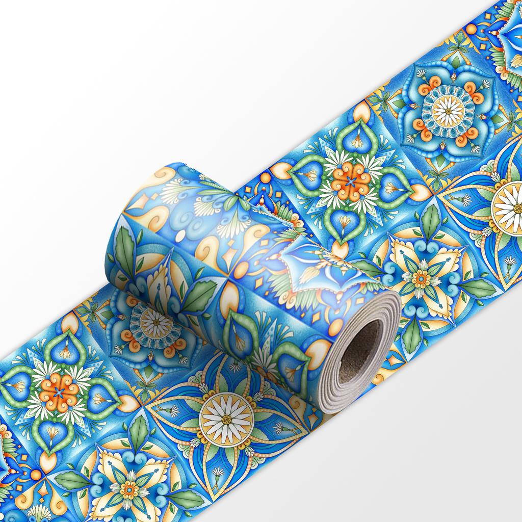 240cm Length Luxury European Style Skirting Corner Wall Sticker Bathroom Office Glass Waist Line Home Decor Waterproof Floor Waveguide Art Wallpaper