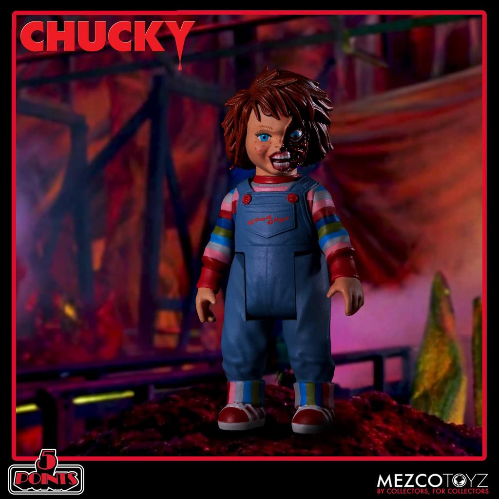 5-punkts Barnlekserien Chucky Actionfigur Deluxe Set, Blå, Medium, 653094