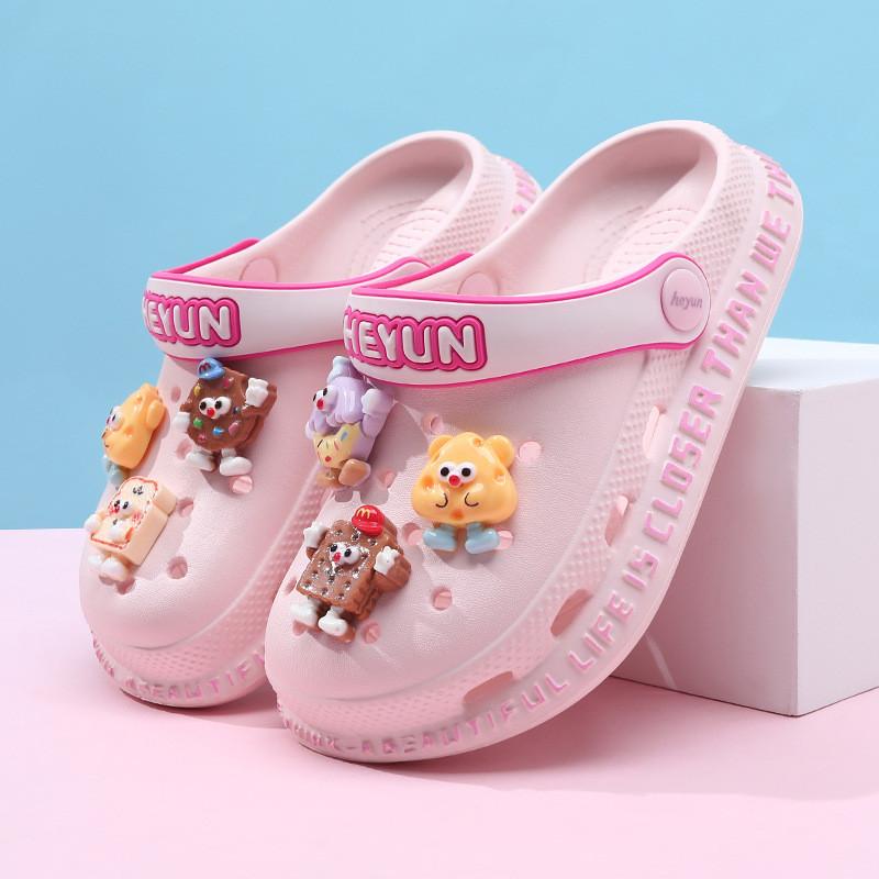 Summer Childrens Stylish Hole Shoes For Girls With Soft Antislip Eva Sole