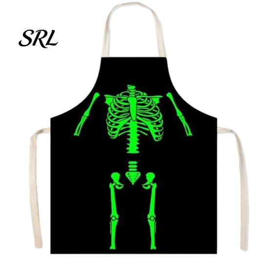 Halloween Theme Photography Butcher Apron with Realistic Blood Stain, Washable Protective Work Apron, Novelty Barbecue Horror Costume Prop for Cosplay