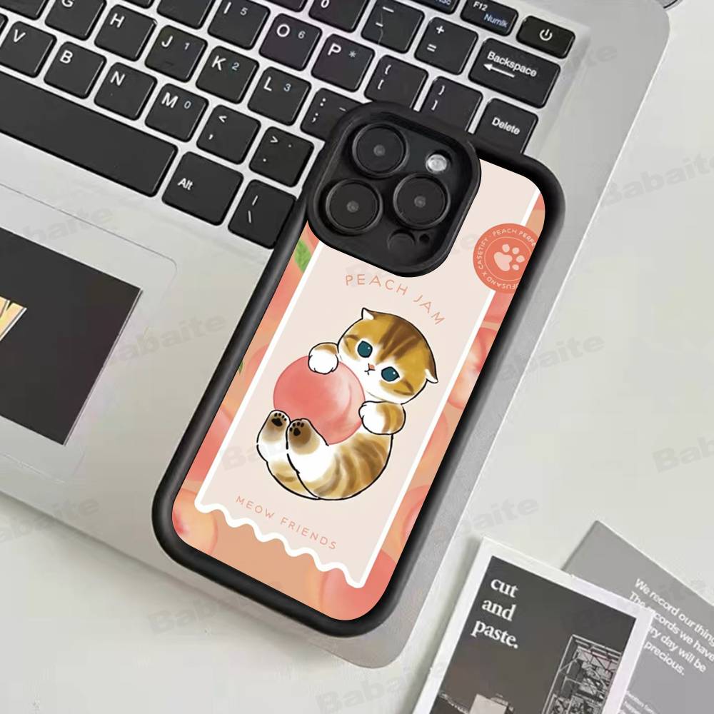 

Mofusand Кошка Популярный Милый Для IPhone 17 15 13 12 11 14 Pro Max X XR XS 16 Plus Ударопрочный Конфетный Задний Чехол iPhone 15 plus