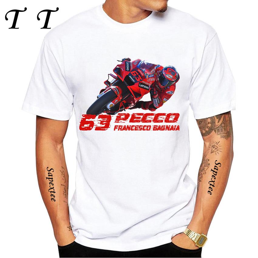 Pecco Bagnaia 63 Francesco 2025 World Champion Gift Classic T-Shirt Boy Casual T Shirts Harajuku Motorcycle Sport White Tee