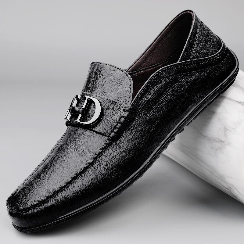 

Fashionable Soft Comfort Mens Leather Shoes High-quality Non Slip Sole Walking Commuting Shoes Luxury Brand Business Party Shoes 45