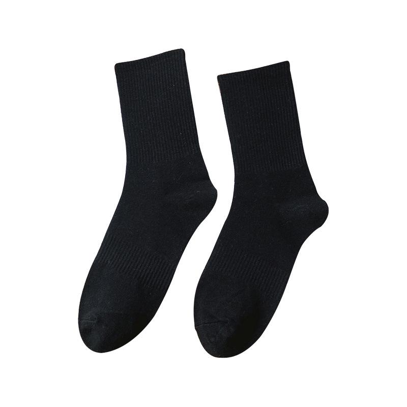 Unisex Ankle & Mid-Calf Sports Socks - Solid Colors for All Seasons