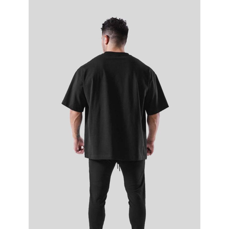 Heavy Weight Pure Cotton round Neck T-Shirt Men Fashion Loose Plus Size Pure Color Fitness Clothes Breathable Summer Sports Short Sleeve