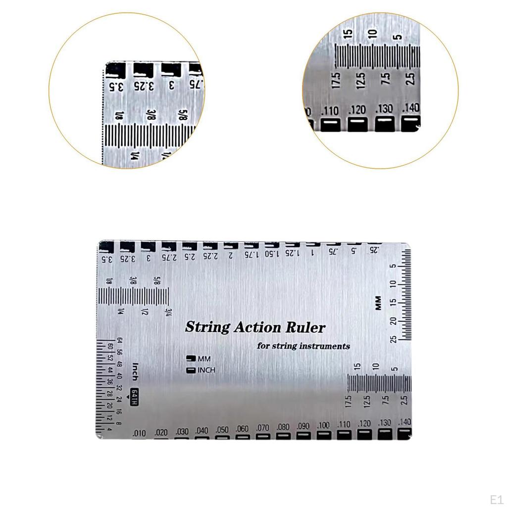 Guitar Action Measurement Tool for String Height, Luthier Gauge Electric And Mandolin